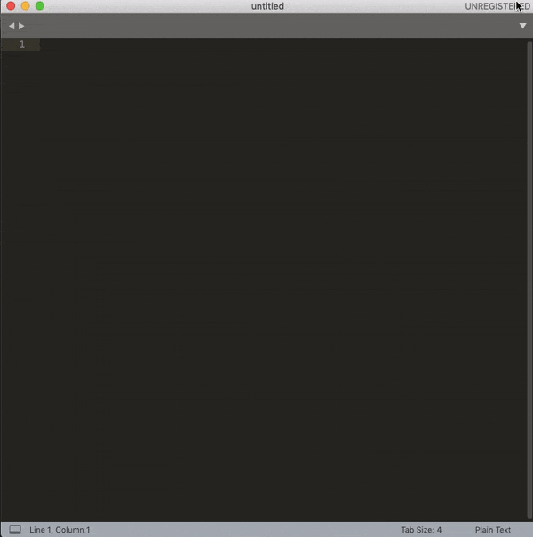 blank programming screen